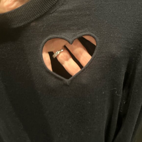 PROENZA SCHOULER Heart Cut Out Pullover Size M - Picture 2 of 7